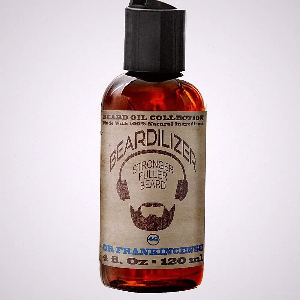 All-Natural 4 Oz Beard Oil - Dr Frankincense Scent for Healthy Beard Growth