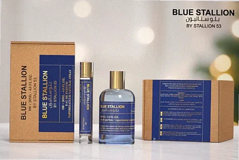 Blue Stallion by Stallion 53 Eau de Parfum Spray Gift Set- FREE SHIPPING