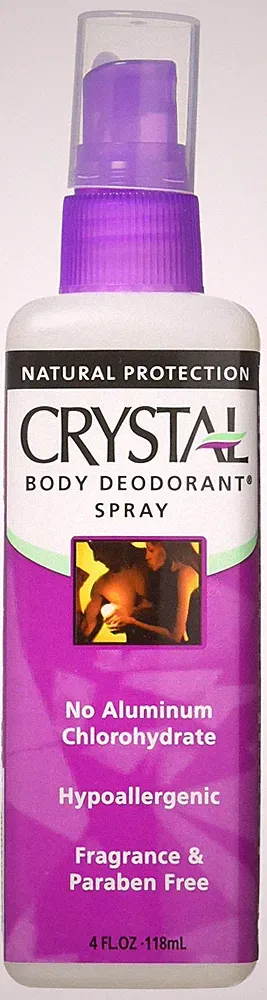 Crystal Body Spray Deodorant 4 Ounces