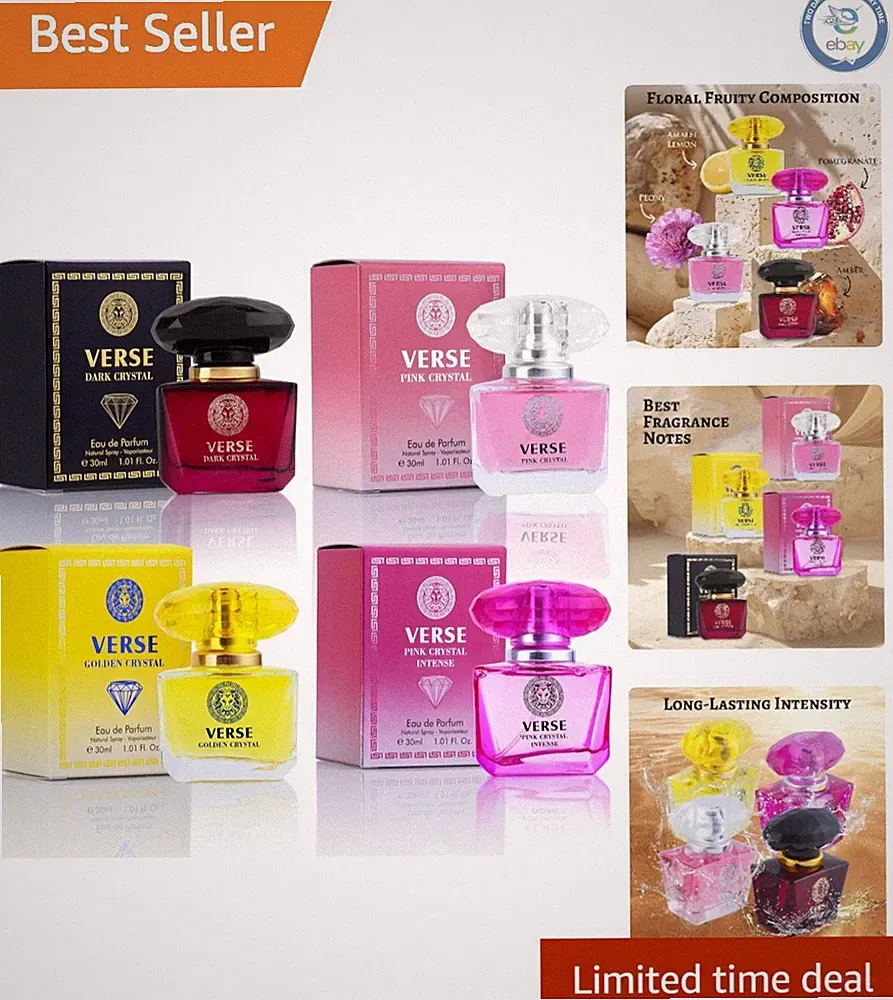 Elegant 4-Piece Verse Eau De Parfum Set - Perfect Variety of Fragrances For You
