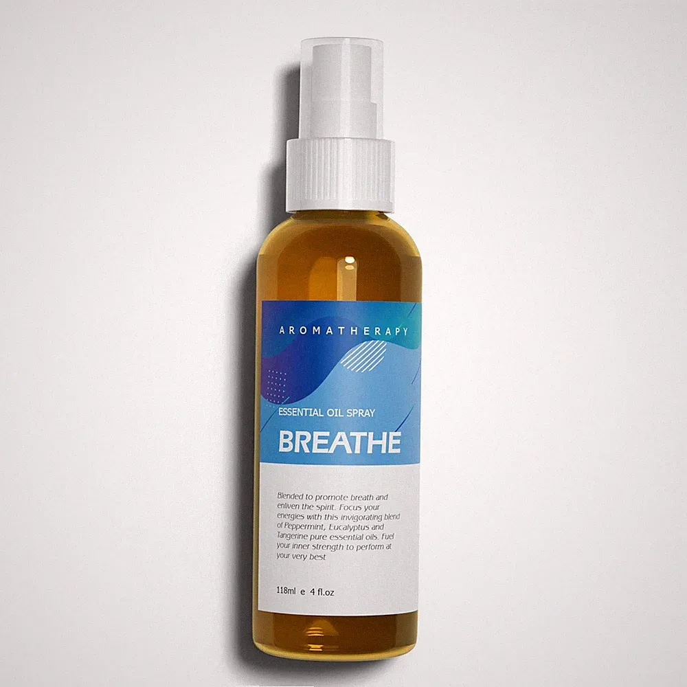 Essential Oil Spray Peppermint Eucalyptus Natural Scent 4oz Room Body Hair Mist