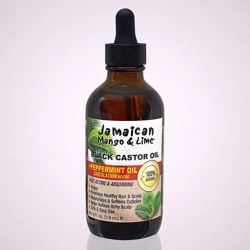 Jamaican Mango & Lime Black Castor oil, Peppermint, 4 Fl Oz