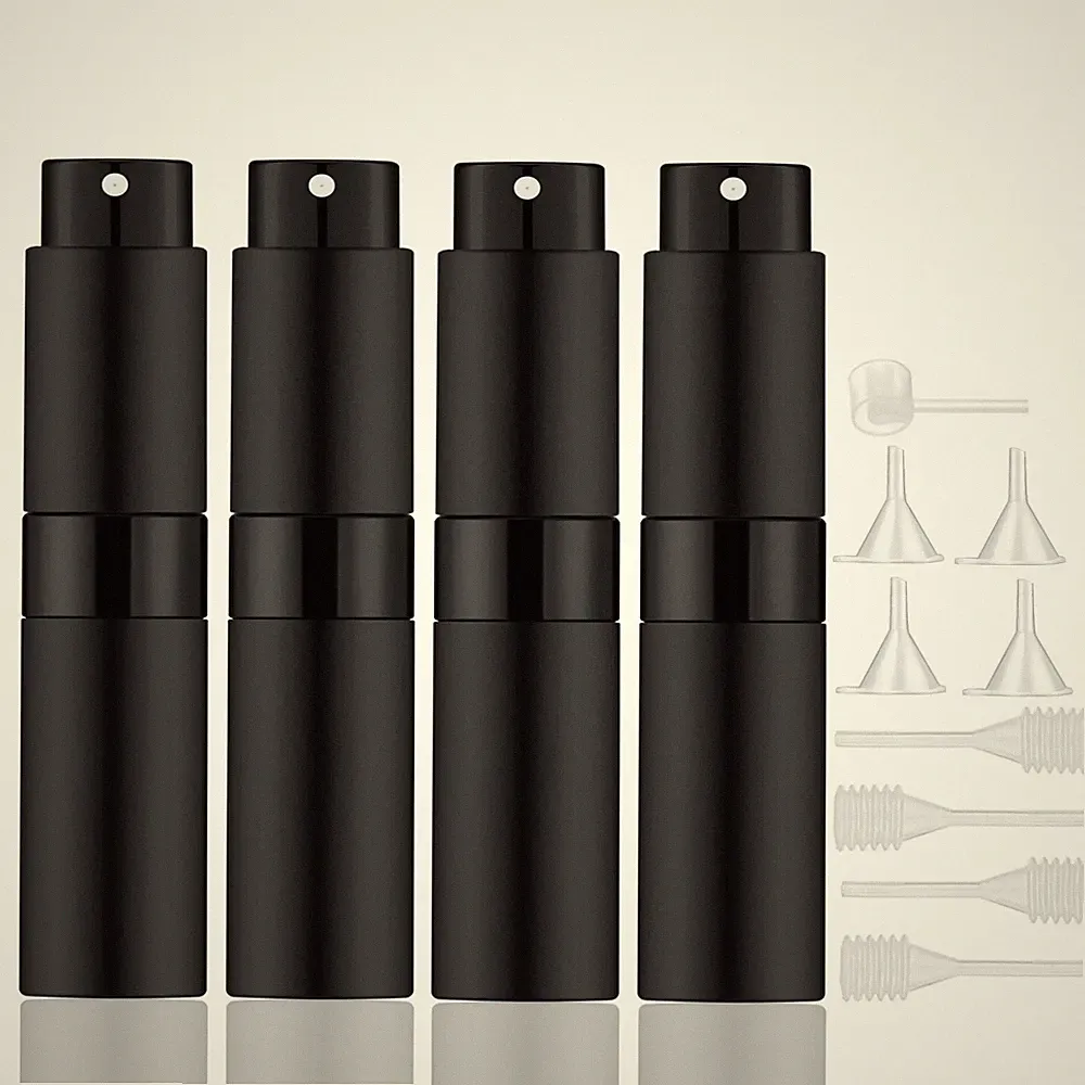 Lil Ray 8ml 4Pack Refillable Travel Perfume Atomizer Twist Pocket Spray