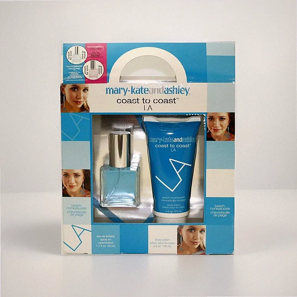 Mary-Kate & Ashley Coast to Coast LA Beach Honeysuckle Perfume Gift Set New Rare