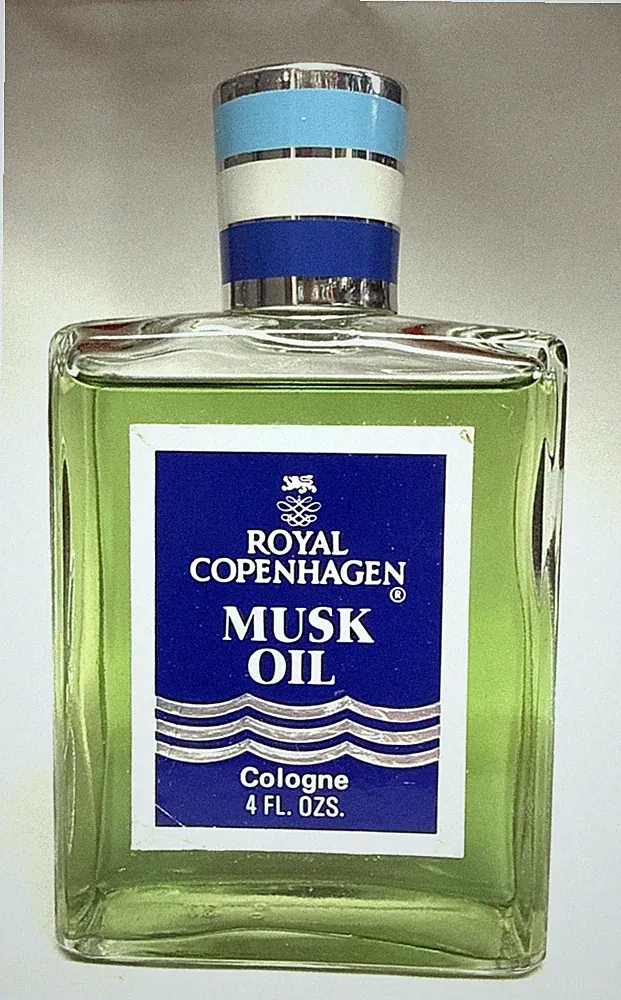 Royal Copenhagen Musk Oil Cologne Splash for Men 4.0 fl oz NWOB Classic Scent