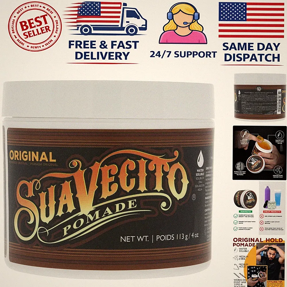 Scent Pomade 4 oz - Medium Strength, Flake-Free Hair Gel for All Styles