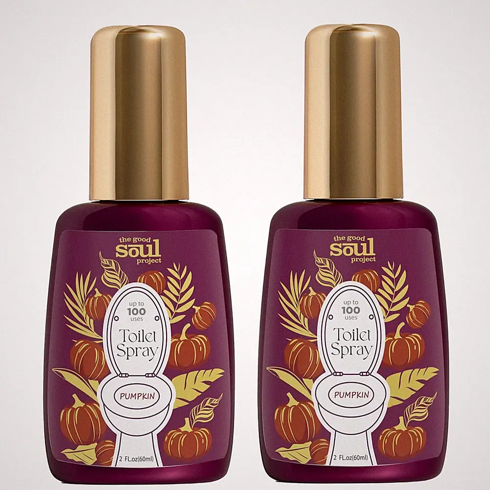 Toilet Spray, Pumpkin Scent, Travel Essentials, 4 Fl.Oz, Up to 200 Uses, Bath...